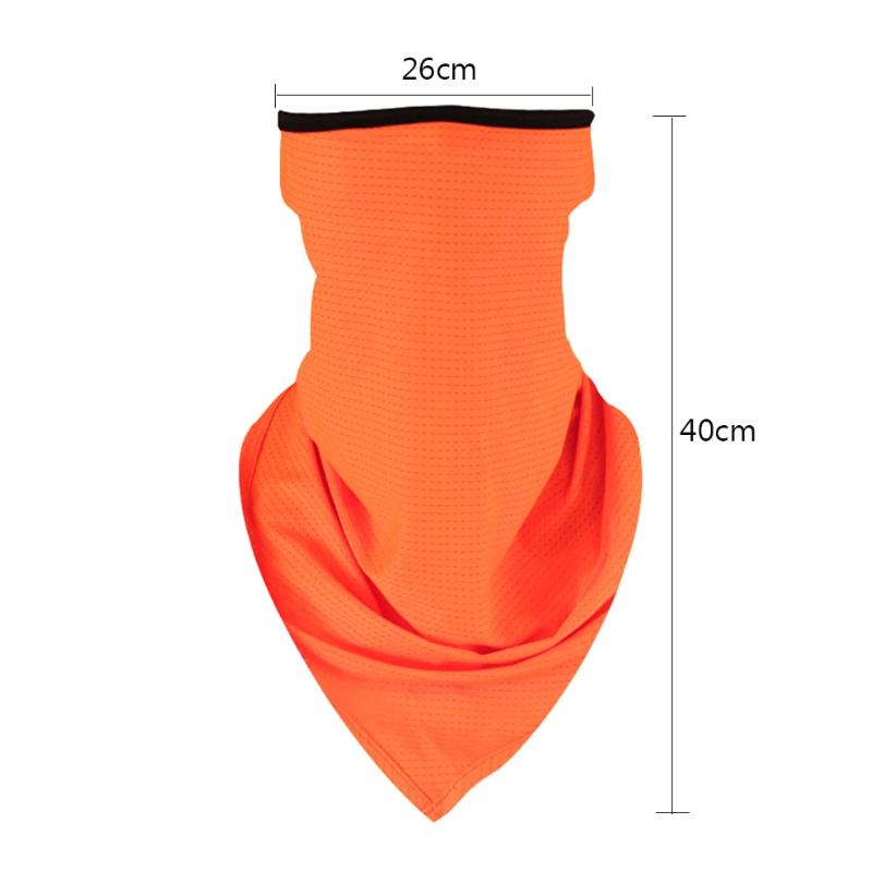 Вітрозахисна Пилозахисна Маска для Обличчя Дихаюча Крижана Шовкова Накидка на Шию Балаклава Баф Багаторазовий Шарф-Обгортка Для Активного Відпочинку Навушники-Шарф Підкладка для Шолома