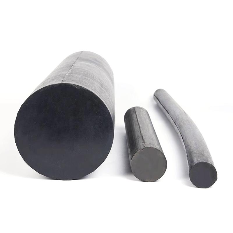 1Pcs Black Rubber Round Rods OD 16~50mm High Temperature Oil Resistant Solid High-Quality Round Bar Length 495mm