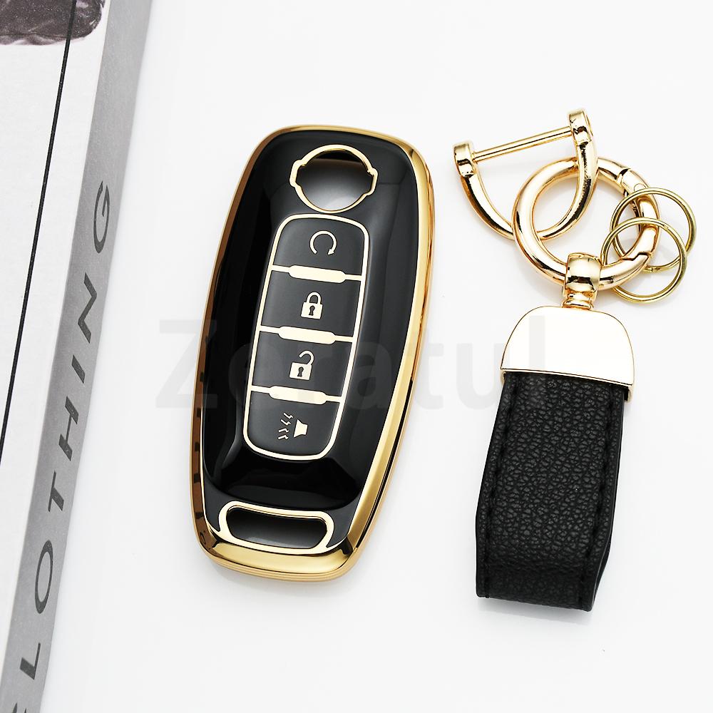 Shell For Nissan Micra Qashqai J11 X-Trail T32 Tiida Pathfinder Leaf Juke Versa Note Patrol Fob Tpu Car Key Case Cover Holder