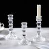 Nordic Simple Crystal Glass Candlesticks Are for Table Weddings Light Luxury Romantic Atmosphere Decorations Photo Props
