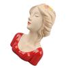 Modern Ceramic Face Vases Decorative Modern   Shy Girl Flower Lady Head Vase for Unisex Plants Lover