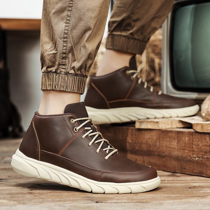 Fashion Autumn and winter casual men's shoes Fashionable and versatile styles Outdoor motorcycle Daily casual business office shoes