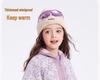 Girls' Floral Fleece-Lined Hooded Winter Jacket