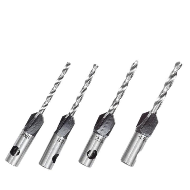 6pcs Woodworking Countersink Drill Bits Set with Hexagonal Shank Simple To Operate for Accurate & Controlled Drilling