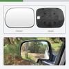 SCITOO Side View Mirror Glass Driver Left Side Fit For 2003-2008 For HONDA PILOT W/O HEATED Chrome Flat Replacement Exterior Mirror Glass