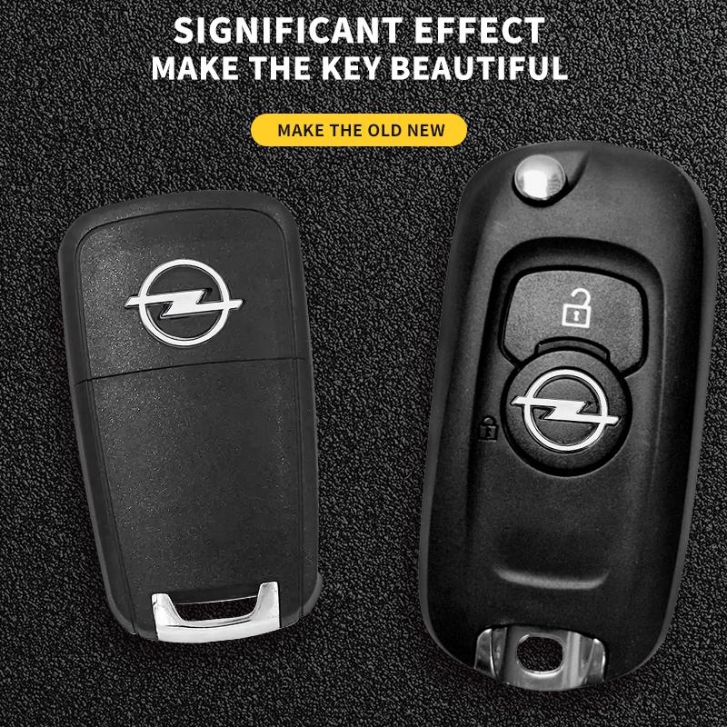 16mm ABS Car Remote Key Stickers Decoration Emblem Decal For Opel Insignia Astra J F Antara Meriva Zafira H G Corsa Accessories