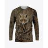 Hunting Animals Pattern T Shirt For Men Camouflage 3D Printed Tees Summer Casual Long Sleeves O-Neck Tops Loose Street T-Shirts