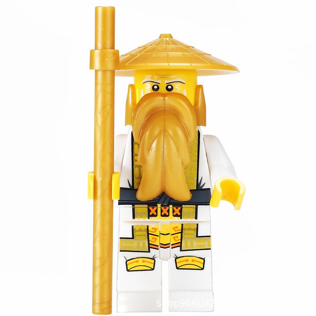 Ninja Warrior Superhero Doll With Weapon Single Building Block Assembly Toy
