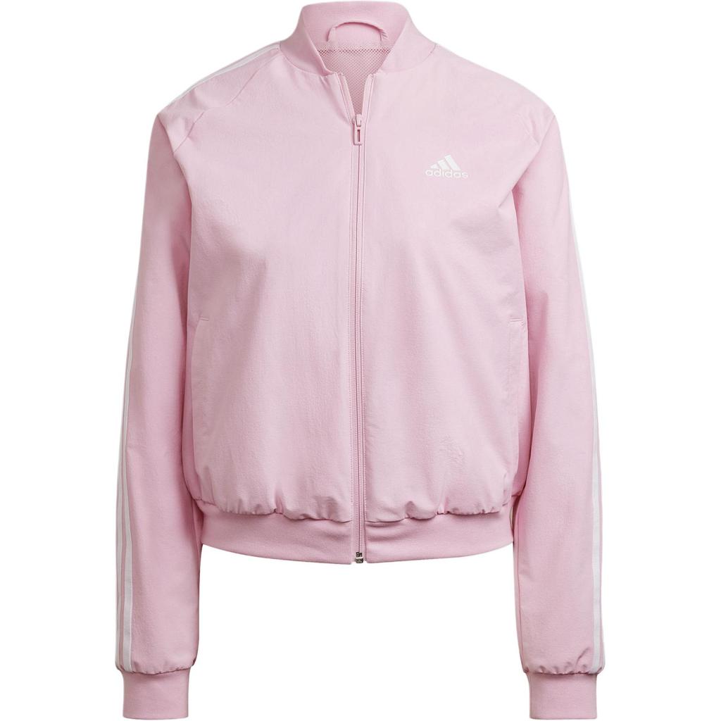Adidas Klassische 3-Streifen-Logo-Sport-Freizeit-gewebte atmungsaktive Jacke Frauen Jacke Rosa HL4448
