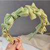 New Temperamen Headwear Hair Accessories Spring Summer Mesh Silk Hairband Korean Style Hairband Women Headband Bow Hair Hoop