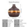 Difusor de Aceites Esenciales y Humidificador de 300 ml – Niebla Fría Ultrasónica con Funcionamiento Silencioso, Luces LED – Ambientador de Aromaterapia para Hogar, Oficina, C
