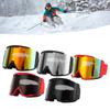 Ski-Brille für Erwachsene Doppelschicht Antibeschlag Großes Sichtfeld Zylindrische Schneebrille Winddicht Kletterbrille Doppelschicht-Ski-Brille