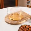 10Pcs Transparent Cake Box Set 4 6 8 10 Inch Reusable Round Birthday Wedding Bakery Container for Pastries and Sweets