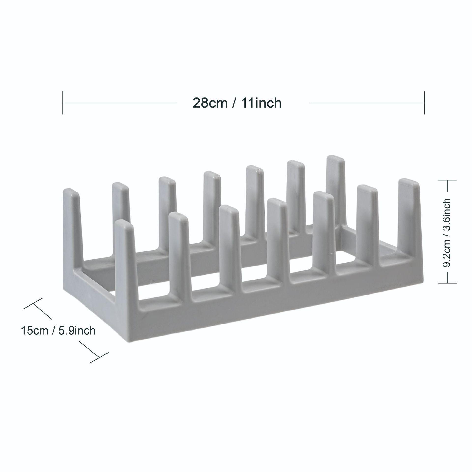 

Creative Countertop Pot Lid and Dish Drying Rack серый