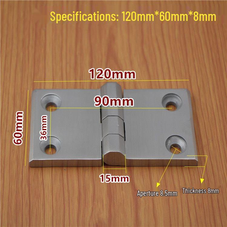 304 Stainless Steel Heavy Duty Industrial Flat Opening Thickened Mechanical Equipment Load-Bearing Hinge