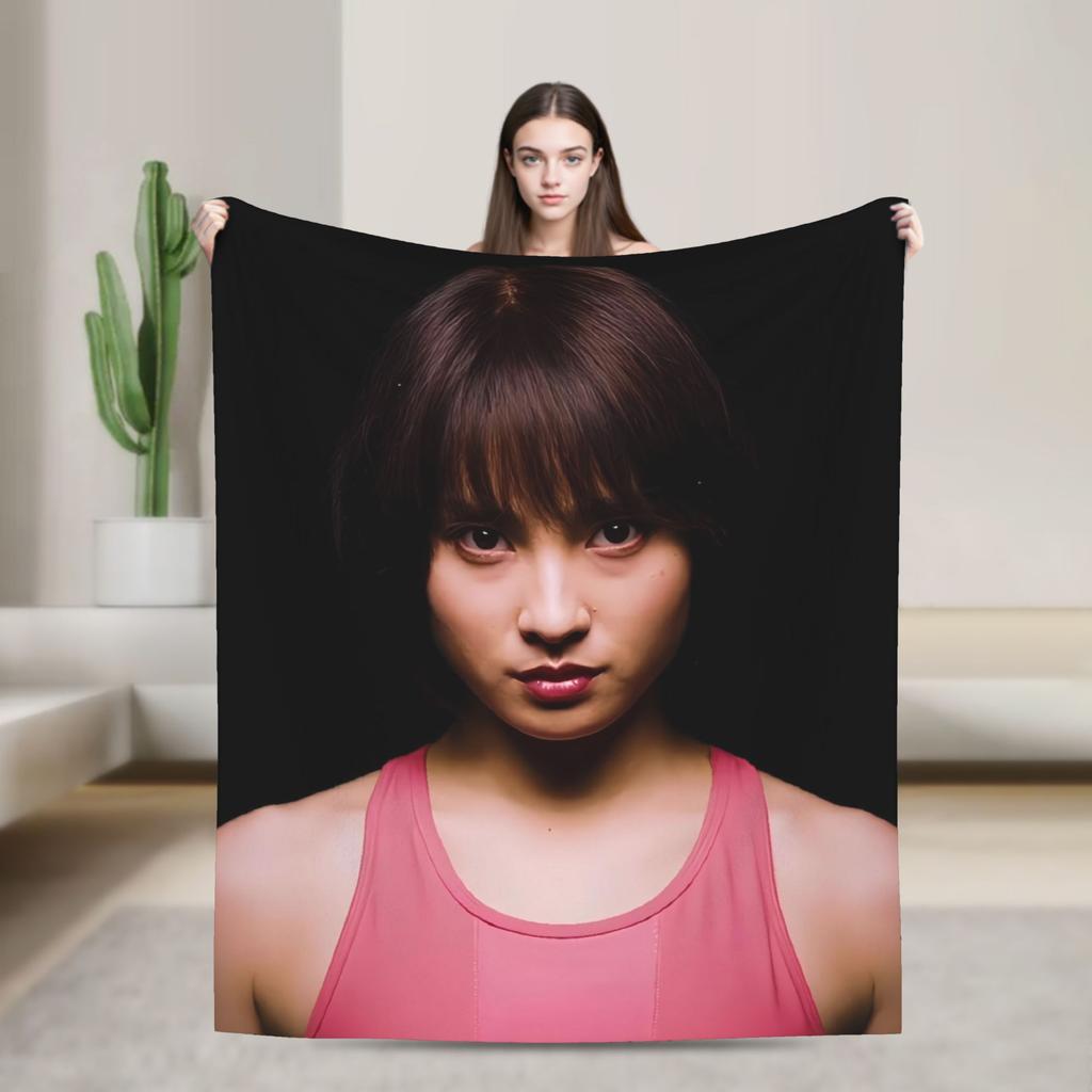 Soft Warm Blanket Travel Office Nijiro Murakami Alice In Borderland 3 Throw Blanket Flannel Bedspread For Bedroom Sofa Bed Cover