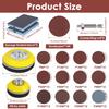 150pcs 75mm Sanding Discs with 2pcs Backer Pads and Sanding Sponge Sander for Drill Grinder Rotary Tools Attachment 80-3000 Grit
