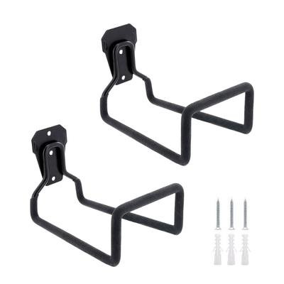Two Hole Garden Hose Hanger Set Constructed Of Sturdy Iron Ideal For Yard And Outdoor Use