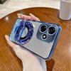 Compatible with Transsion HOT40 Electroplated Glitter Phone Case, SPARK GO 2026 Stand, NOTE30 Shockproof Protective Case