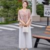 Chiffon Blouse & T-shirt Set for Middle-aged Women - Stylish Summer Short Sleeve Top (2026)