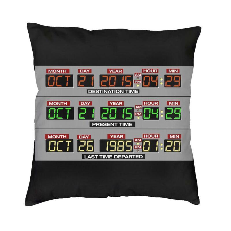 Back To The Future Cushion Covers Sofa Decoration 1980s Great Scott The Time Machine Square Throw Pillow Case 40x40