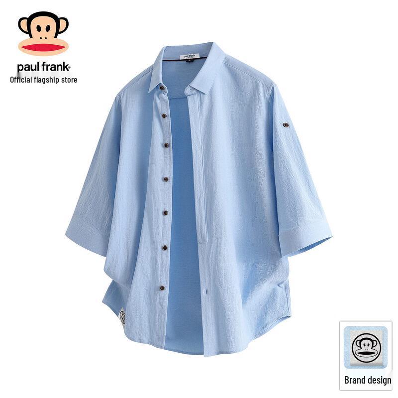 Paul Frank Men s Loose-Fit 3/4 Sleeve Cotton Shirt 3XL