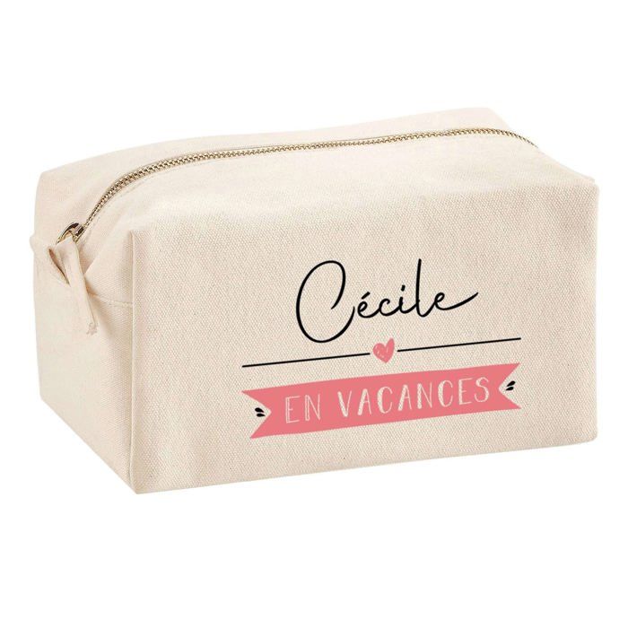 Trousse multifonction Cécile en Vacances Cadeau Anniversaire Noël Collègue Départ Retraite | Trousse Scolaire Fournitures Bureau