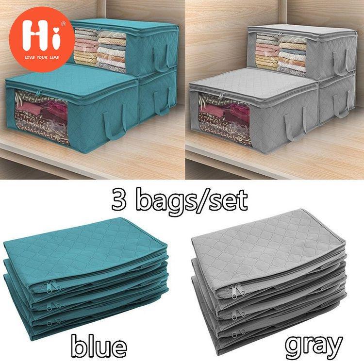 

3 шт., органайзер для одежды, сумка для одежды, одеяло, стеганое одеяло, шкаф, сумка, домашняя складная сумка для хранения