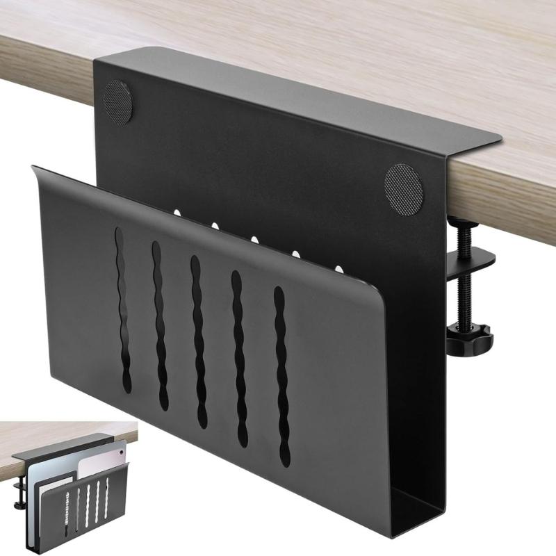 Portable Aluminum Computer Stand, Desk Hanging Laptop Organizgers Ventilated Design for Enhances Laptop Cooling