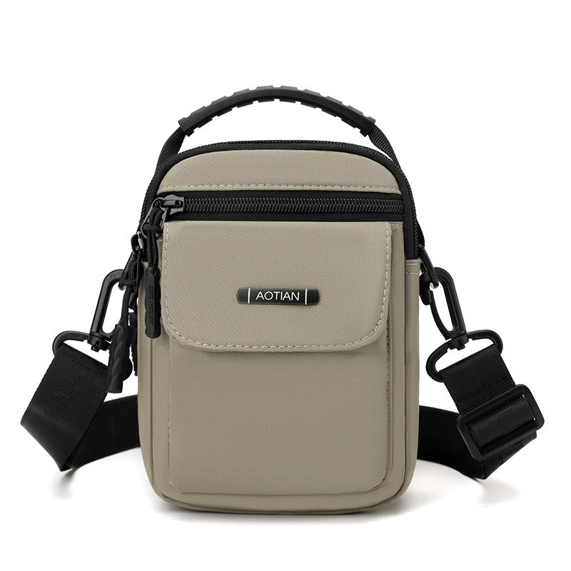 Multi Purpose Design Men Mini Bags Shoulder Bag 3 Layers Men Small Crossbody Bag Fashion Casual Men Small Messenger Bag Belt Bag