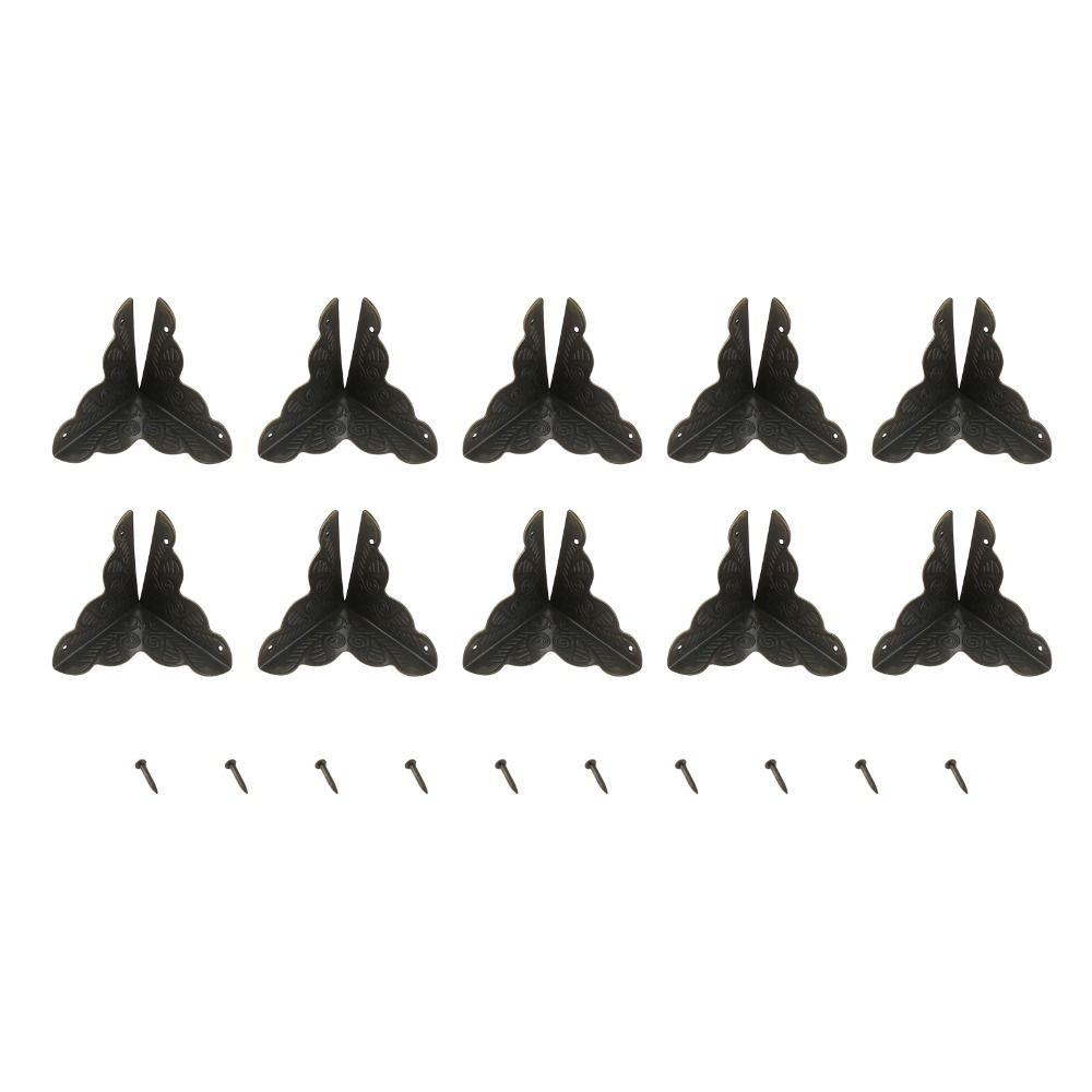 Screws Flower Pattern Classical Corner Foot Corner Protector Furniture Accessories Corner Bracket