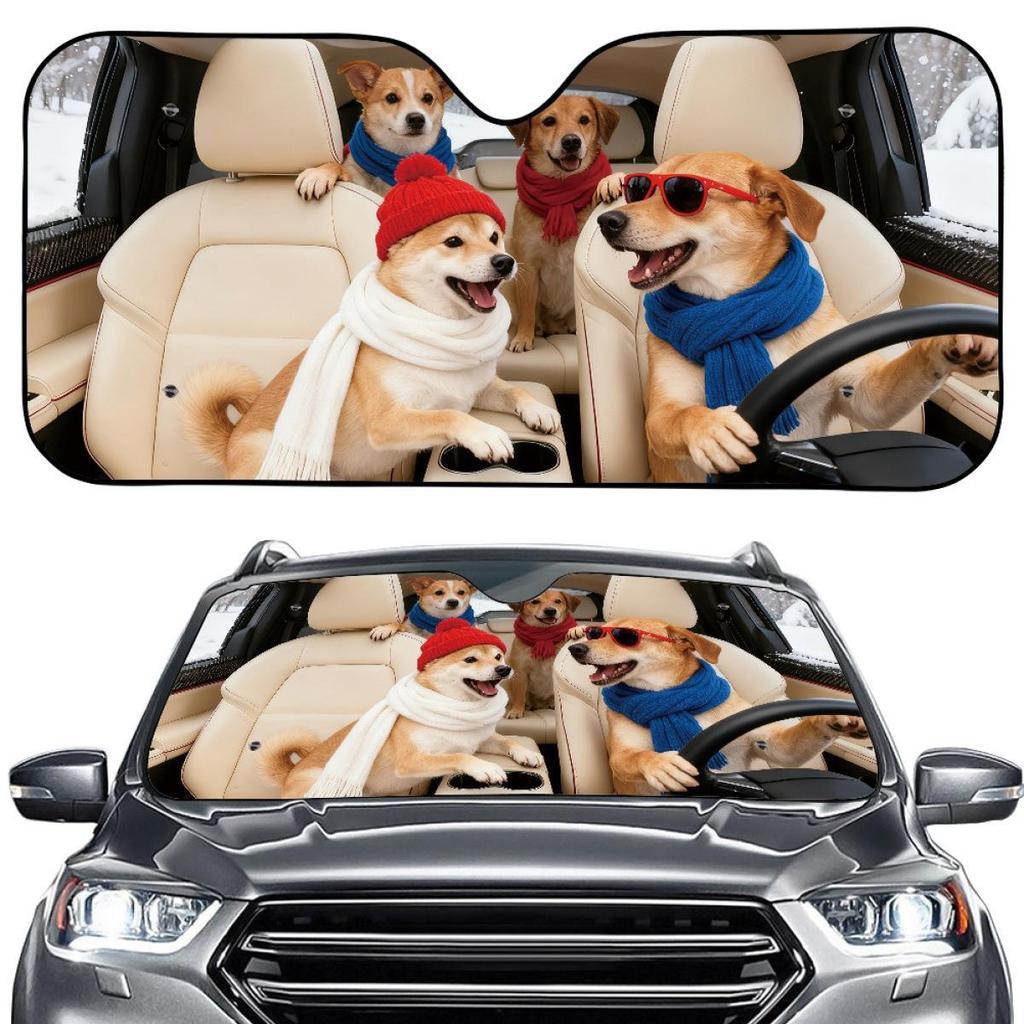 Creative Summer Aluminum Foil Car Windshield Sunshade