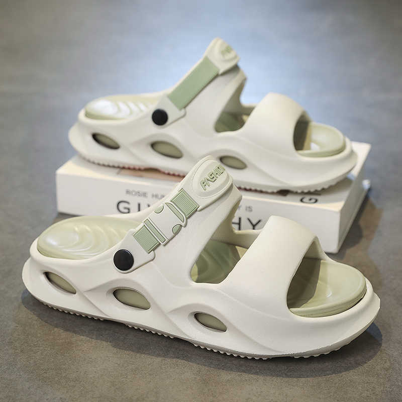 

Fashion Open From The Back Backless Mans Breathable Slippers Sea Sandals Shoes Luxury Moccasins Sneakers Sports Sapateneis Overseas 45