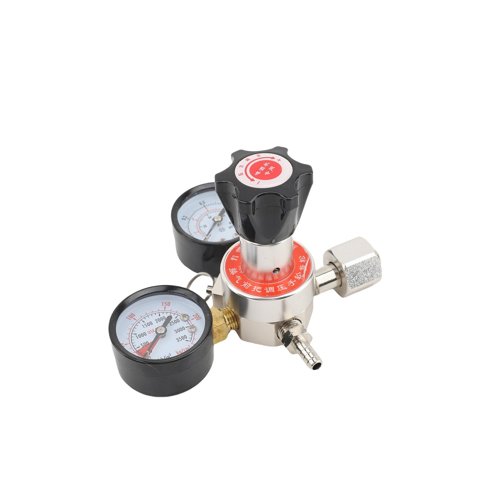 

Клапан регулирования давления CO2 для пива, сплав, 160-230 PSI, регулятор CO2 для кегов, пивоварен, баров, ресторанов, 7 16 20UNF
