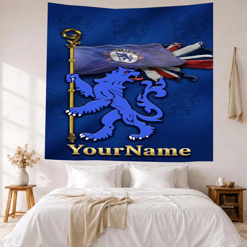 Chelsea Custom Your Name Wall Decor Tapestry Art For Pet Memorial Birthdaywedding Party Backdrop Family Gift