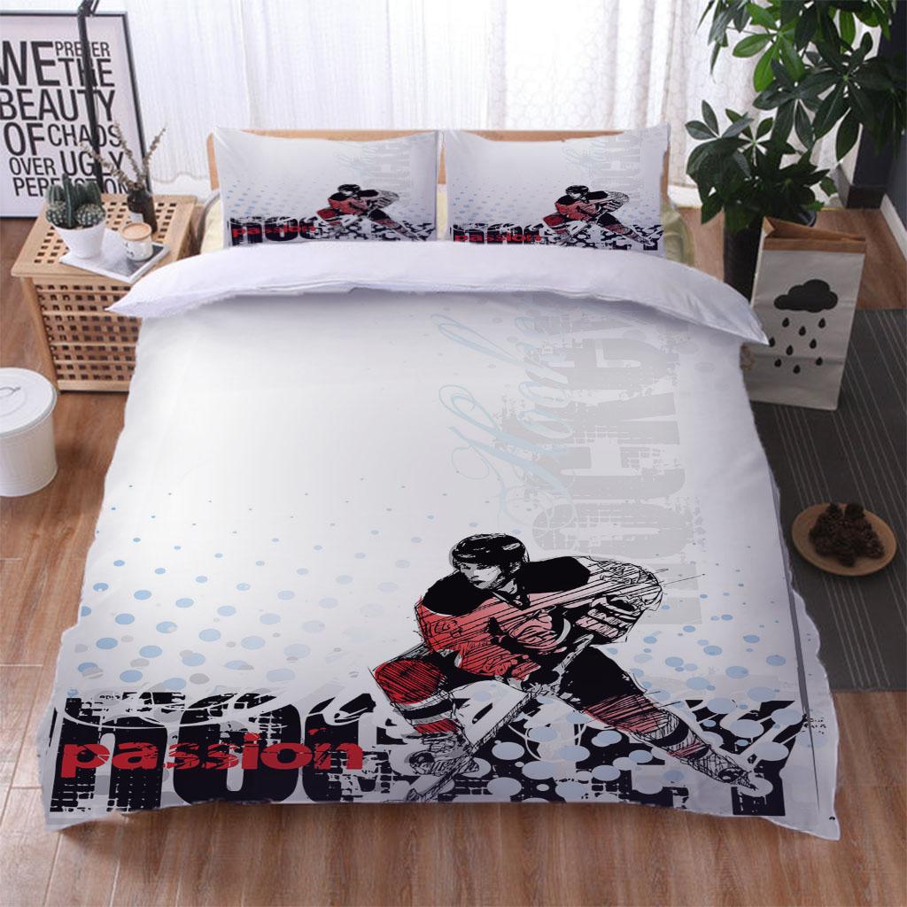 

Полный комплект королевской кровати 3D спортивные шайбы пододеяльник покрывало 3 предмета узор пододеяльник комплект постельного белья для взрослых детей комплект постельного белья W90xL190cm