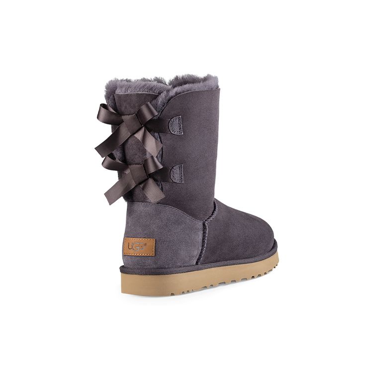 UGG Cizme de zăpadă Bailey Bow Ii Plush Cizme de damă Violet Gri 1016225-NHT