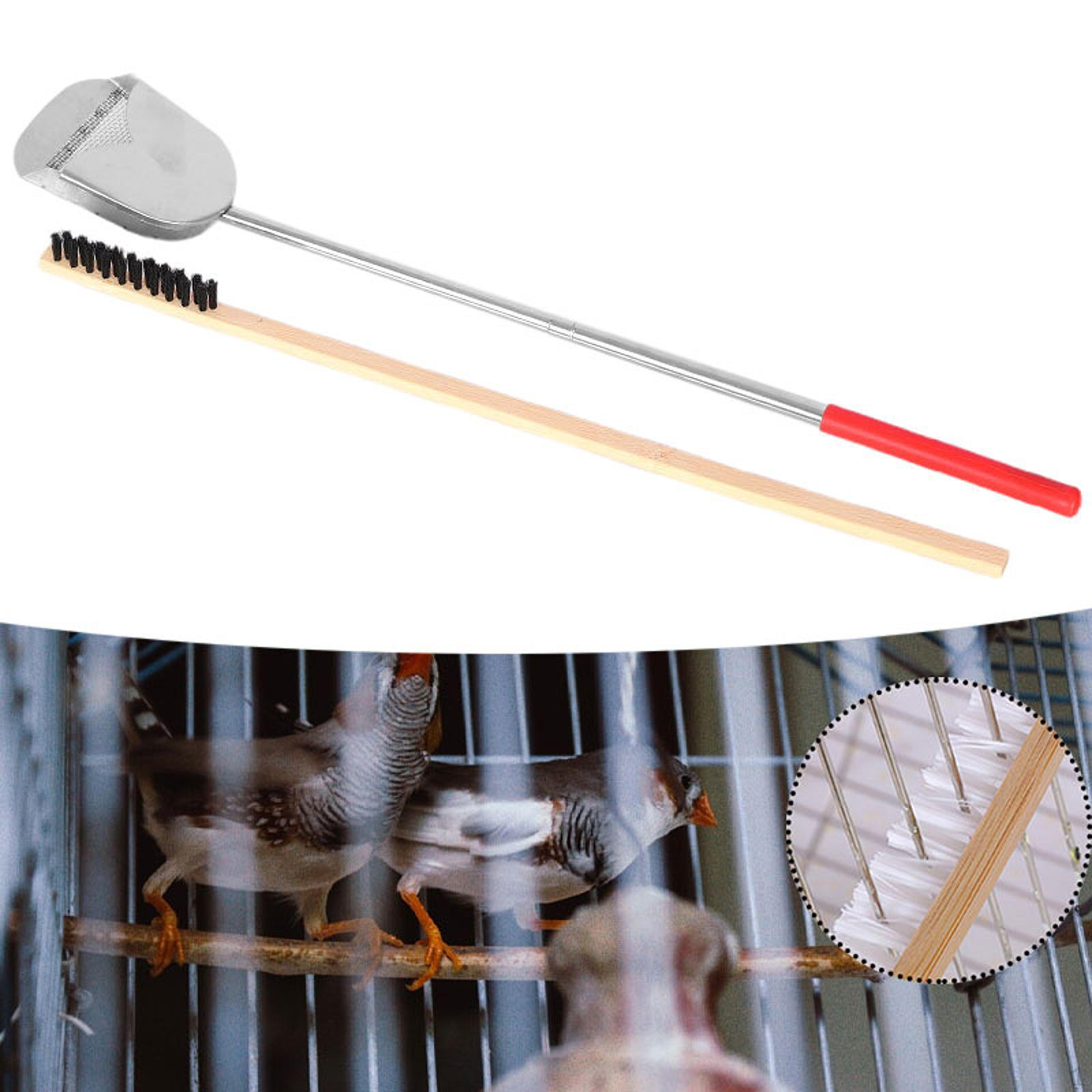 

Набор совков для удаления птиц и щетка для чистки для ара Red Black