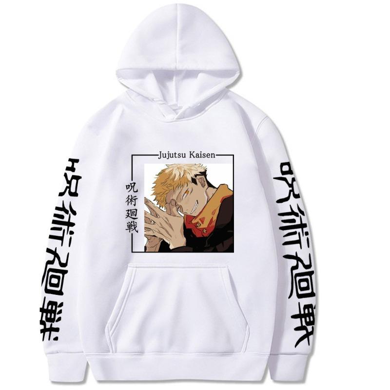 Itadori Yuji Japanese Animation Hoodies Men Long Sleeve Sweatshirts Women Casual Harajuku Streetwear Pullovers Sudaderas