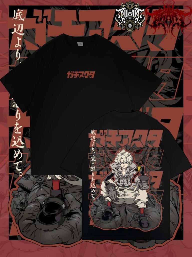 T-Shirt Gachiakuta Stampa Rudo Cotone Uomo Oversize Hip Hop Anime Manica Corta Streetwear Abbigliamento Maschile Alta Qualità Maniche Corte