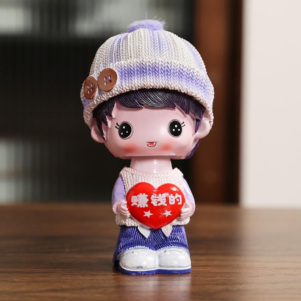 Resin Miniature Sweet Boy Girl Figures Bobblehead Wedding Decoration Doll  Hobby Collectibles Gifts