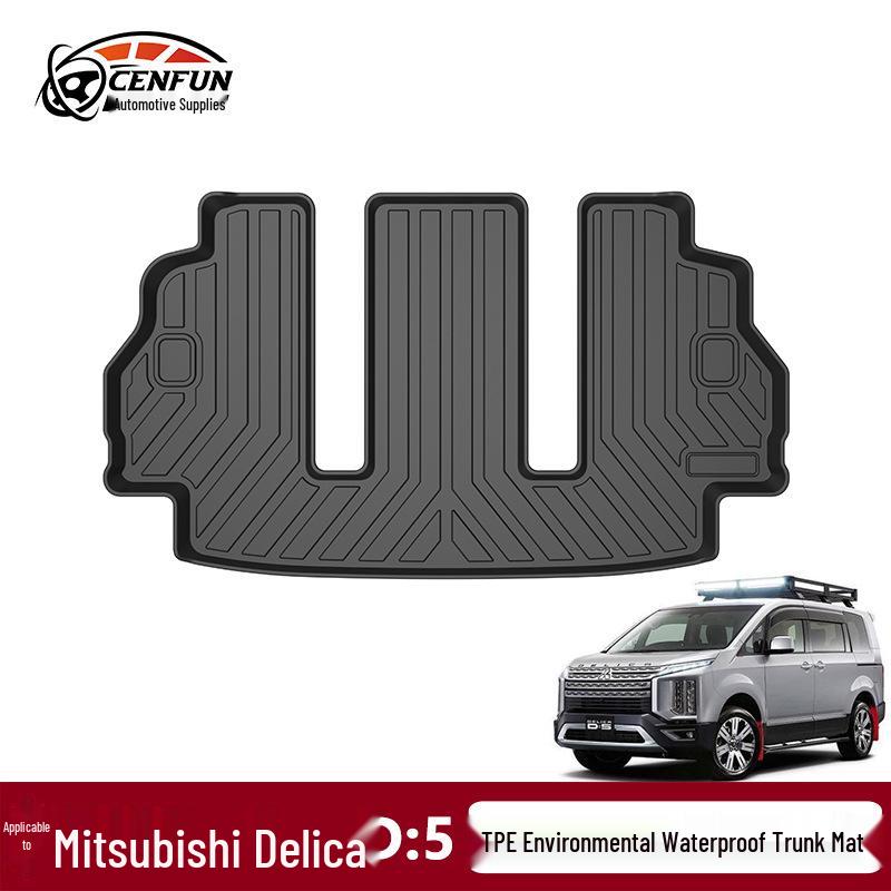 Waterproof TPE Trunk Mat for Mitsubishi Delica D:5 RHD – Non-Slip, Eco-Friendly Starlight Surface