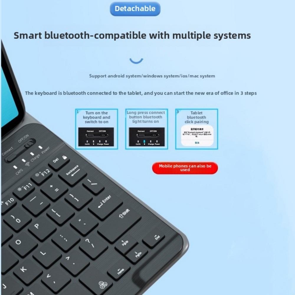 For Samsung Galaxy Tab S9Ultra Case with Bluetooth Keyboard Compatible S7 S8 S9 FE Ultra Thin Protective Cover