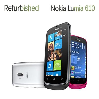 טלפון סלולרי משופץ Nokia Lumia 610 מצלמה מקורית 5MP עם סים אחד