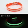 2Pack TPU+Nylon Pet Dog Collar Waterproof Adjustable Luminous Night Safe Necklace Collar For Small Medium Dogs Products