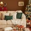 45X45Cm Christmas Tree Plush Pattern Pillow Cases  Merry Christmas Decor For Home Xmas Gifts New Year Sofa Decor Navidad