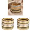 Stylish Iron Geometric Bracelets Pack With Durable Coating For Men And Women