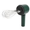 Kabelloser elektrischer Handmixer mit 2 Schneebesen, 1200 mAh, wiederaufladbar über USB, tragbar, aus Edelstahl
