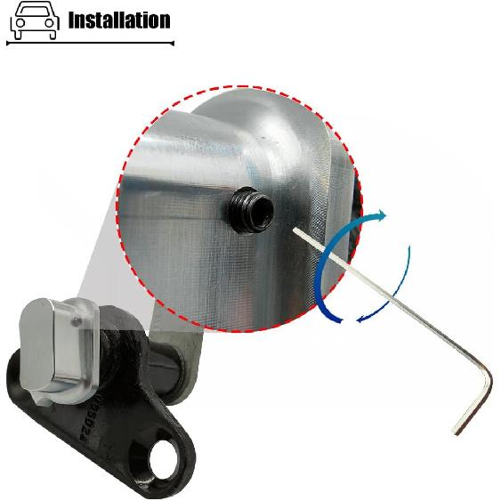 Aluminum Tailgate Hinge Bushing Compatible with Nissan Titan 2005 to 2024 Year, for Rear Right Side