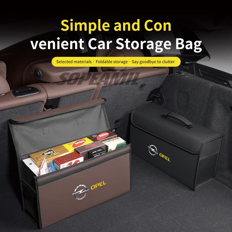 Car Trunk Organizer Box Tailbox Stowing Tidying Storage Bag For Opel OPCline ASTRA CORSA INSIGNIA MOKKA VECTRA ZAFIRA GTC Tigra